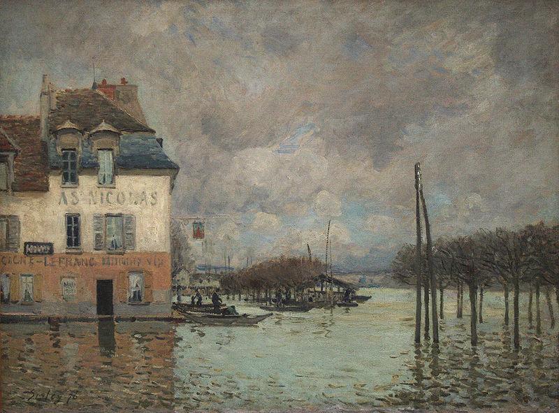 unknow artist Painting of Sisley in the Orsay Museum, Paris Norge oil painting art